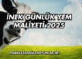 İnek Günlük Yem Maliyeti 2025
