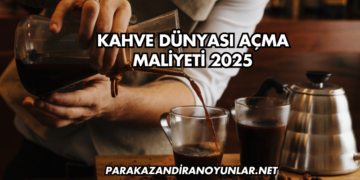 Kahve Dünyası Açma Maliyeti 2025