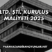 LTD. ŞTİ. Kuruluş Maliyeti 2025