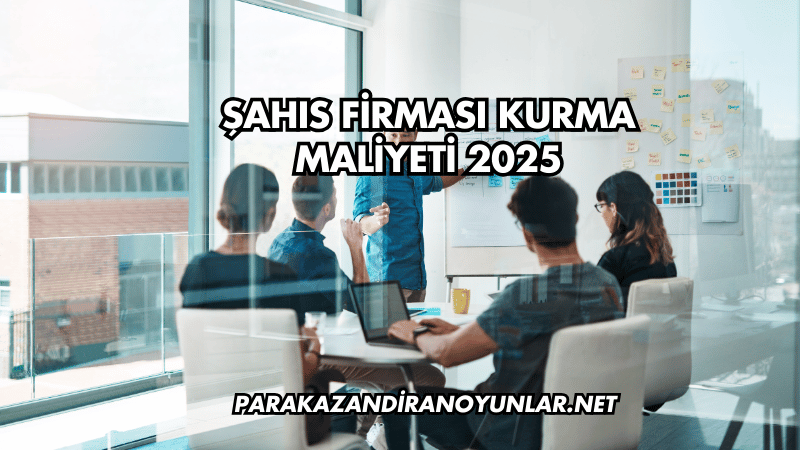 Şahıs Firması Kurma Maliyeti 2025